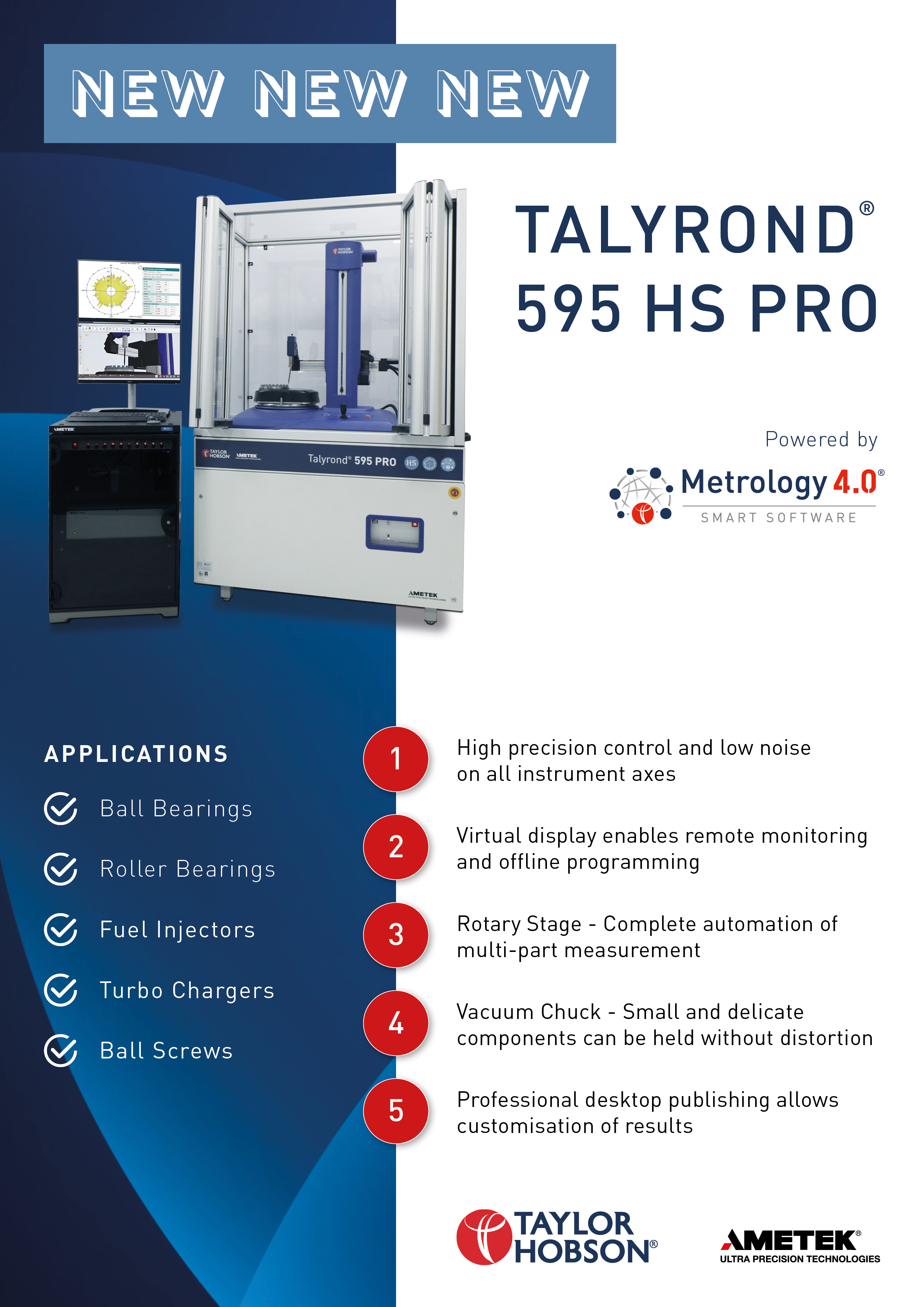 Talyrond 595 HS PRO Roundess Measuring Instrument Infogrpahic